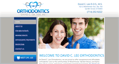 Desktop Screenshot of davidleeortho.com